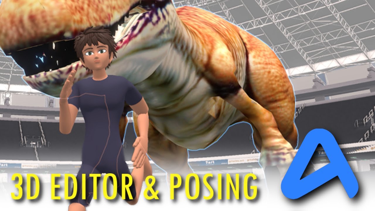 The ArtCraft 3D editor arranging objects in a scene